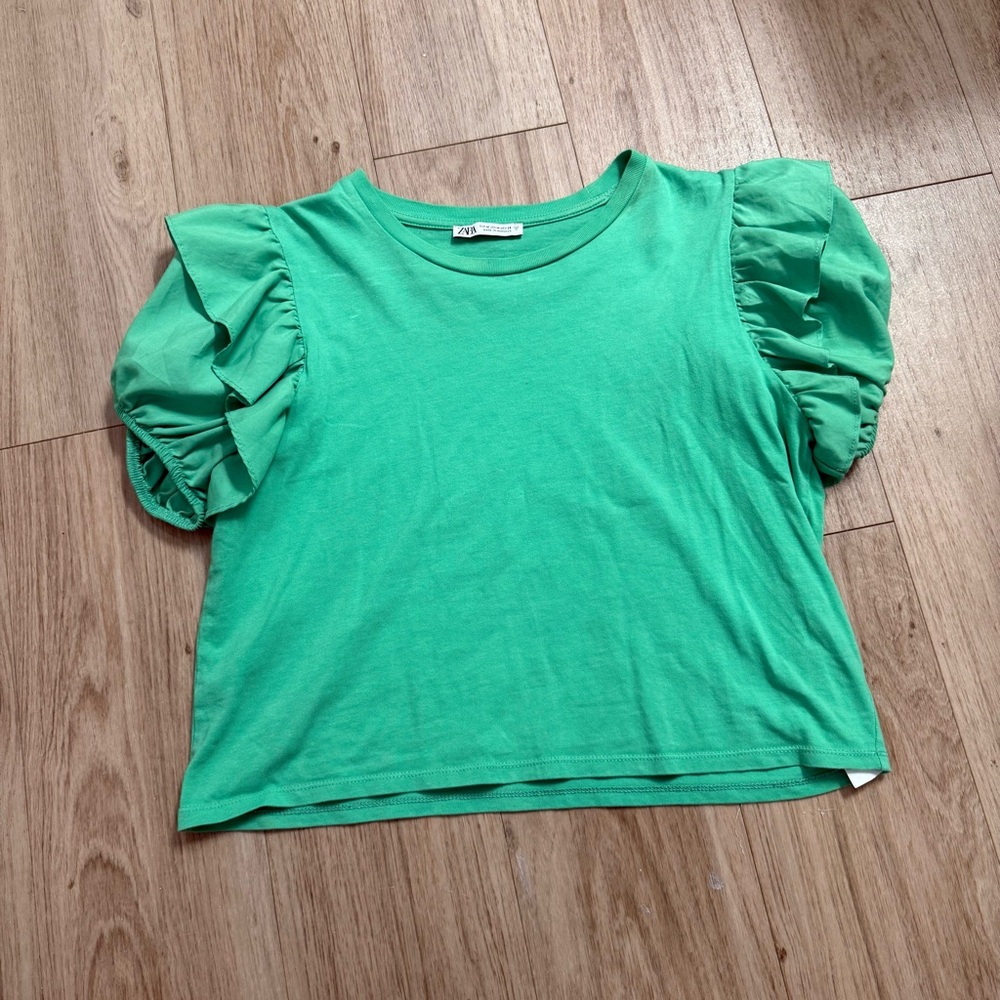 Zara Vibrant Green Tee
